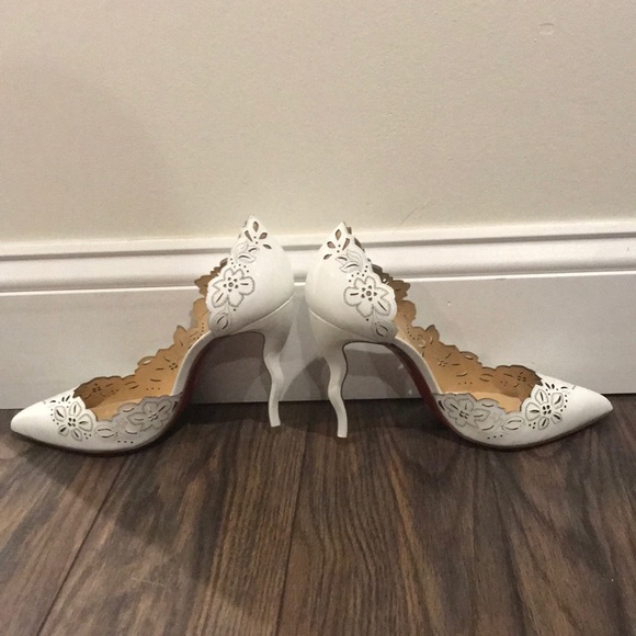 Christian Louboutin White Patent Heels - Picture 2 of 3